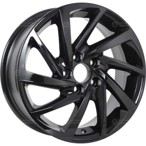 Колесный диск KDW KD1530 6xR15 4x100 ET46 DIA60.1 черный глянцевый