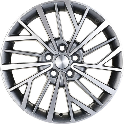 Колесный диск Carwel Токо 1717 7xR17 5x114.3 ET37 DIA66.5 серый с полированной лицевой частью