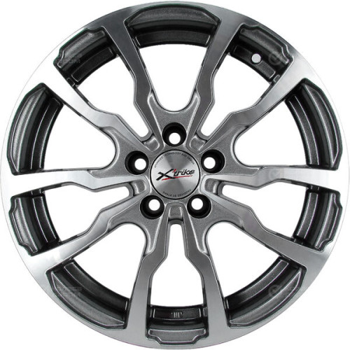 Колесный диск X-trike X117 6.5xR16 5x114.3 ET40 DIA66.1 темно-серебристый с полированной лицевой частью
