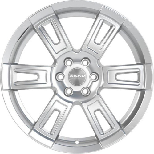 Колесный диск СКАД ТОР-18 8xR18 6x139.7 ET30 DIA67.1 серебристый