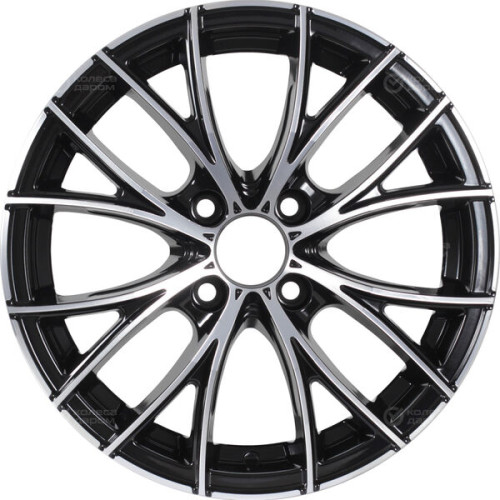 Колесный диск NEO 573 6xR15 4x100 ET45 DIA60.1 глянцевый черный с полированной лицевой частью