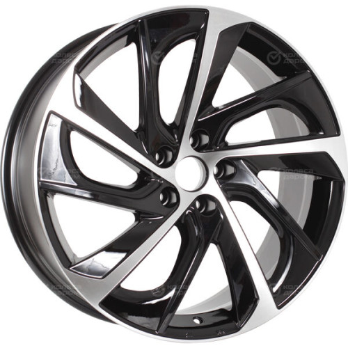 Колесный диск Replay TY367 8xR20 5x114.3 ET35 DIA60.1 черный глянцевый с полированной лицевой частью