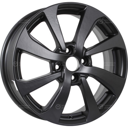 Колесный диск KDW KD1640 (ZV 16_Sandero Stepway) 6xR16 4x100 ET37 DIA60.1 черный матовый