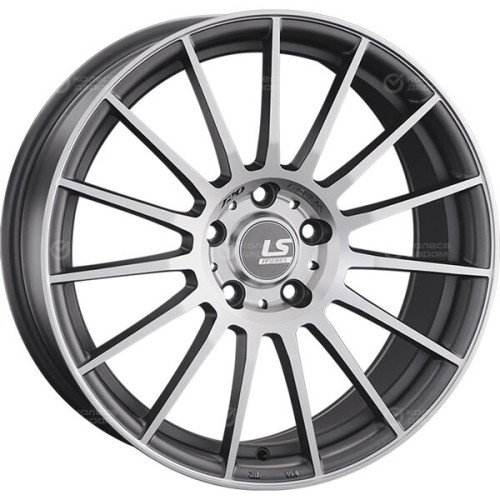 Колесный диск LS FlowForming LS RC05 8xR18 5x112 ET40 DIA66.6 темно-серый матовый ,частично полированный