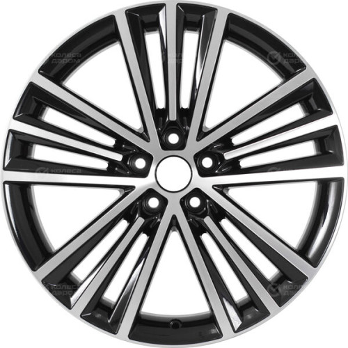 Колесный диск СКАД Манчестер 7.5xR19 5x114.3 ET48 DIA67.1 черный глянцевый с полированной лицевой поверхностью