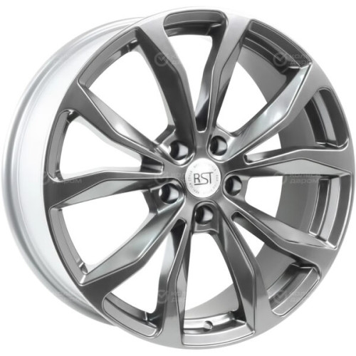 Колесный диск RST R009 7.5xR19 5x114.3 ET35 DIA60.1 серый глянцевый с полировкой на ободе и спицах