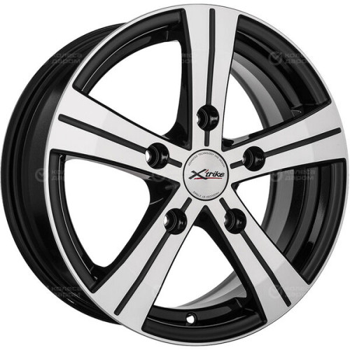 Колесный диск X-trike X121 6xR15 5x139.7 ET40 DIA98 черный глянцевый с полированной лицевой поверхностью
