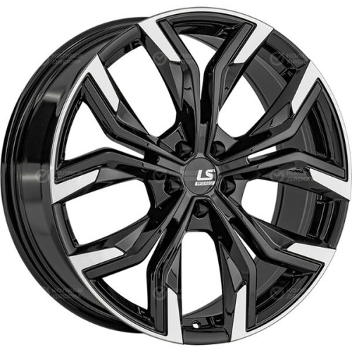 Колесный диск LS FlowForming LS RC92 8xR19 5x108 ET45 DIA63.3 черный полностью полированный