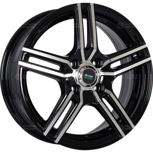 Колесный диск Megami MGM-1 6xR15 5x100 ET38 DIA57.1 черный полностью полированный