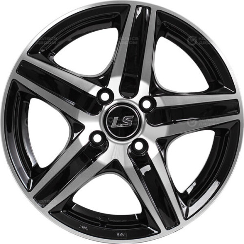 Колесный диск LS LS 321 7.5xR18 5x114.3 ET45 DIA73.1 черный полностью полированный
