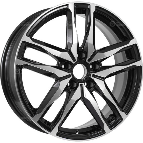 Колесный диск iFree Бомбей 6.5xR18 5x114.3 ET37 DIA66.6 (уценка) чёрный глянцевый с полированной лицевой частью
