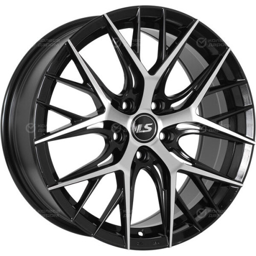 Колесный диск LS FlowForming LS RC57 8xR18 5x112 ET39 DIA66.6 черный глянцевый с полированной лицевой частью