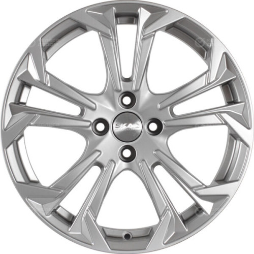 Колесный диск СКАД Дунай 7xR17 4x100 ET45 DIA60.1 серебристый