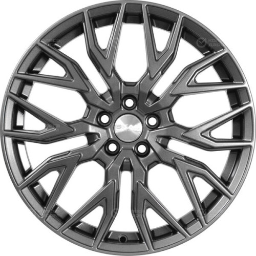 Колесный диск СКАД Эльба 7xR18 5x114.3 ET37 DIA66.6 темно-серый цвет с перламутровыми оттенками