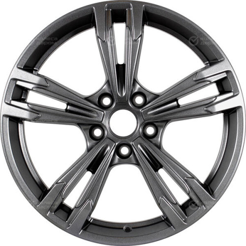 Колесный диск КиК KarreraLight 7xR18 5x108 ET41 DIA59.6 насыщенный темно-серый полностью полированный