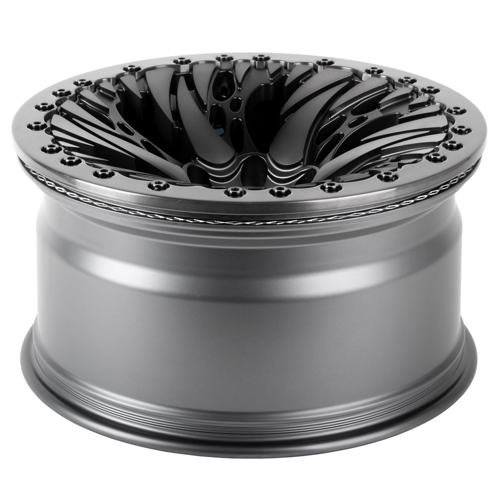 Легковой диск Skill Wheels SV308-SB420 10x20 6x139,7 ET 77,8 Графит матовый + полированные спицы + темный лак