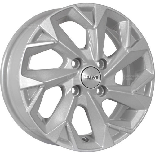 Колесный диск Carwel Вага 1402 5.5xR14 4x98 ET35 DIA58.5 серебристый