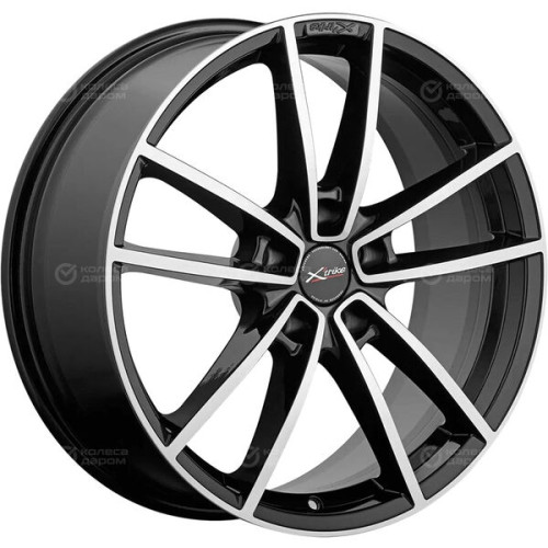 Колесный диск X-trike X140 7.5xR19 5x108 ET46 DIA63.35 черный с полированной лицевой стороной