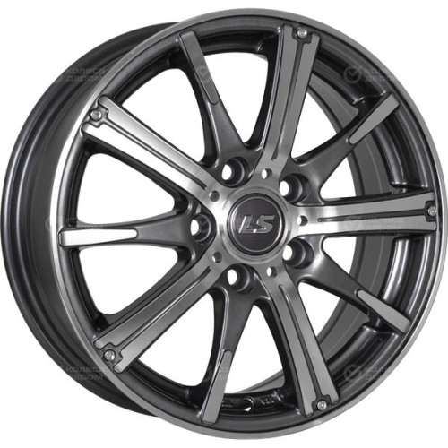 Колесный диск LS LS 209 6.5xR16 5x110 ET37 DIA65.1 насыщенный темно-серый полностью полированный
