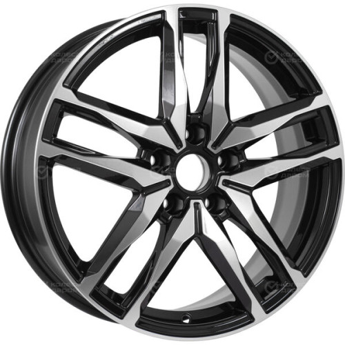 Колесный диск iFree Бомбей 6.5xR18 5x114.3 ET49 DIA67.1 чёрный глянцевый с полированной лицевой частью