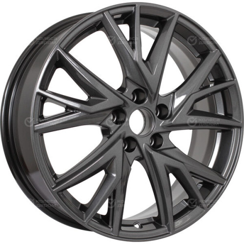Колесный диск КиК Кайлас 6.5xR18 5x108 ET33 DIA60.1 насыщенный темно-серый полностью полированный