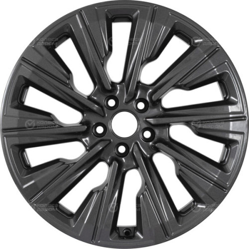 Колесный диск КиК Галего 7.5xR19 5x114.3 ET40 DIA66.6 насыщенный темно-серый полностью полированный