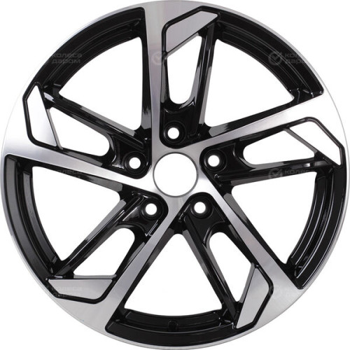 Колесный диск RST R037 7xR17 5x108 ET40 DIA54.1 глянцевый черный с полированной лицевой частью