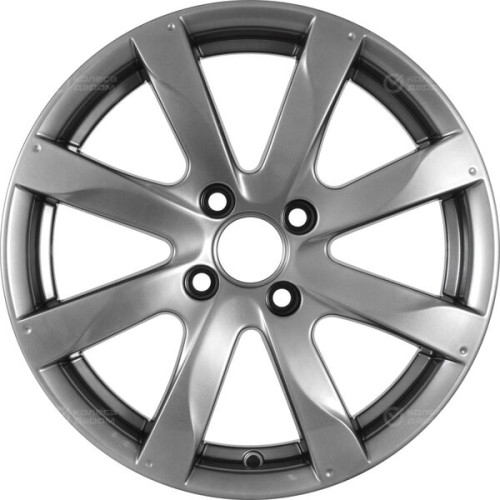 Колесный диск КиК Джемини 6xR15 4x108 ET38 DIA67.1 темно-серебристый