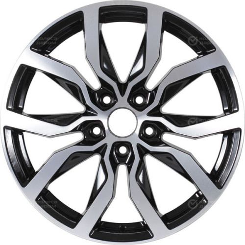 Колесный диск RST R138 7xR18 5x114.3 ET51 DIA67.1 глянцевый черный с полированной лицевой частью