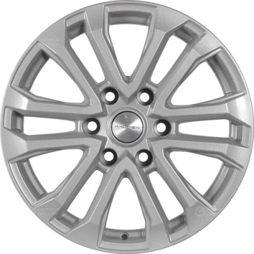 Колесный диск KHOMEN KHW1805 (18_ZV Toyota LC Prado) 7.5xR18 6x139.7 ET25 DIA106.1 серебристый