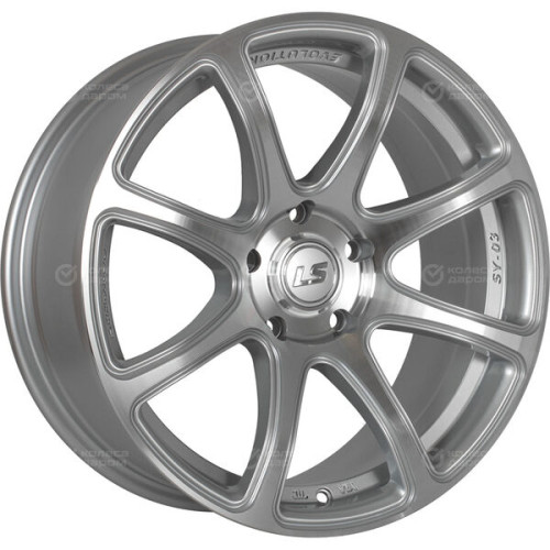 Колесный диск LS LS 327 7.5xR17 5x114.3 ET40 DIA73.1 серебристый полированный