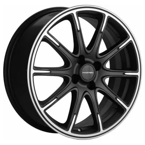 Легковой диск Khomen Wheels KHW1707 6,5x17 4x100 ET41 60,1 Black-FP matt