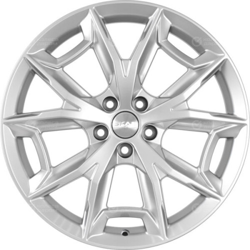 Колесный диск СКАД ПАРКЕР 7.5xR19 5x108 ET45 DIA63.35 серебристый