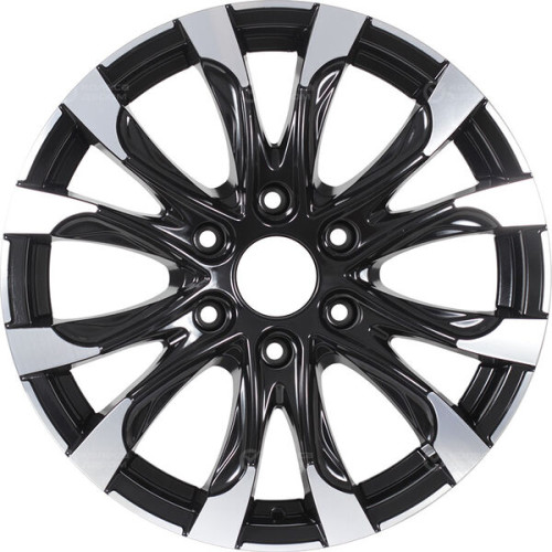 Колесный диск RST R118 7.5xR18 6x139.7 ET42 DIA75.1 глянцевый черный с полированной лицевой частью