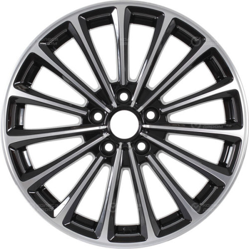 Колесный диск X-trike X136 7xR17 5x108 ET40 DIA54.1 черный глянцевый с полированной лицевой поверхностью