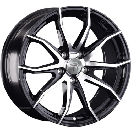 Колесный диск Replay LX184 8xR18 5x114.3 ET30 DIA60.1 черный глянцевый с полированной лицевой частью