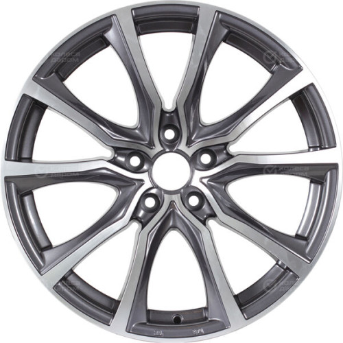 Колесный диск Replay B219 7.5xR17 5x120 ET32 DIA72.6 насыщенный темно-серый полностью полированный