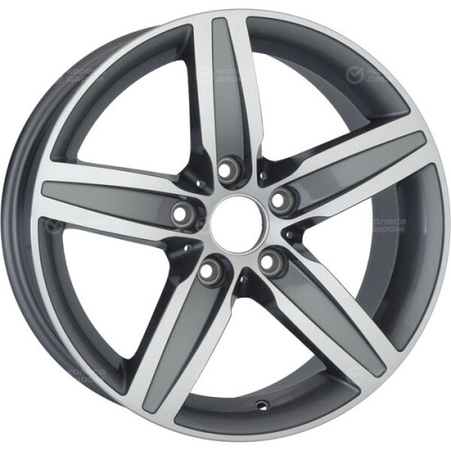 Колесный диск Replay B142 7.5xR17 5x120 ET37 DIA72.6 насыщенный темно-серый полностью полированный