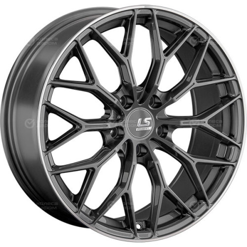Колесный диск LS FlowForming LS RC69 8xR18 5x114.3 ET40 DIA67.1 темно-серый полированный