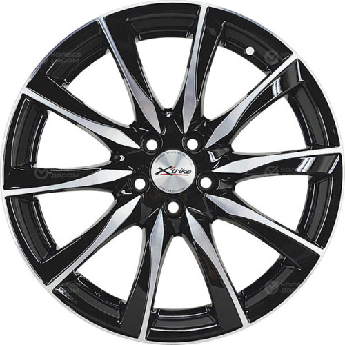 Колесный диск X-trike X120 7xR17 5x108 ET33 DIA60.1 глянцевый черный с полированной лицевой частью