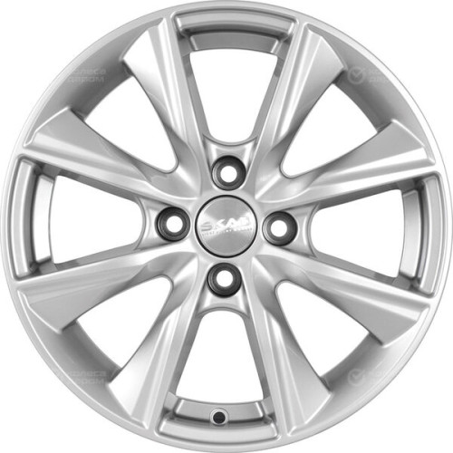 Колесный диск СКАД Порту 6xR15 4x100 ET46 DIA54.1 серебристый