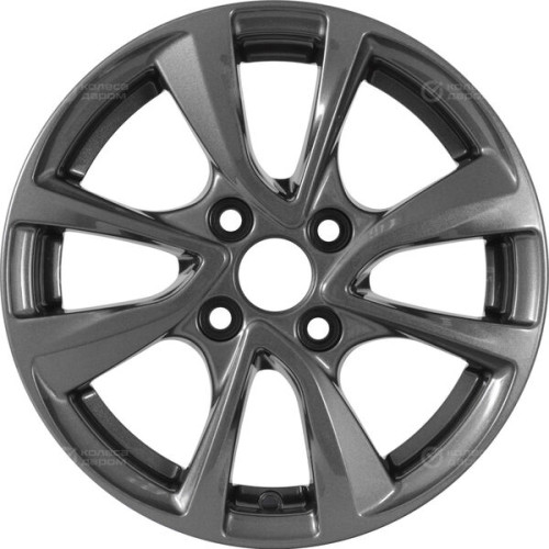 Колесный диск СКАД Ницца 5.5xR14 4x100 ET45 DIA67.1 темно-серый цвет с перламутровыми оттенками