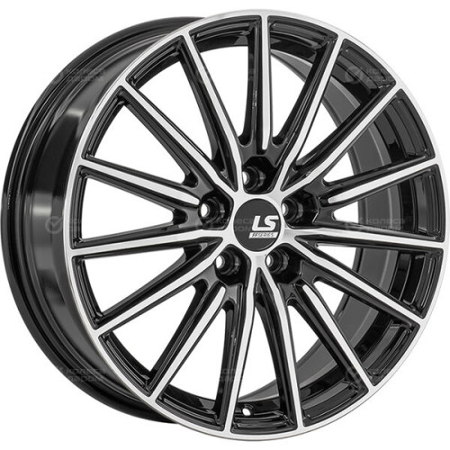 Колесный диск LS FlowForming LS RC93 7.5xR18 5x112 ET40 DIA66.6 черный полностью полированный