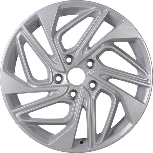 Колесный диск Carwel Калкан 206 7xR17 5x114.3 ET48.5 DIA67.1 серебристый металлик