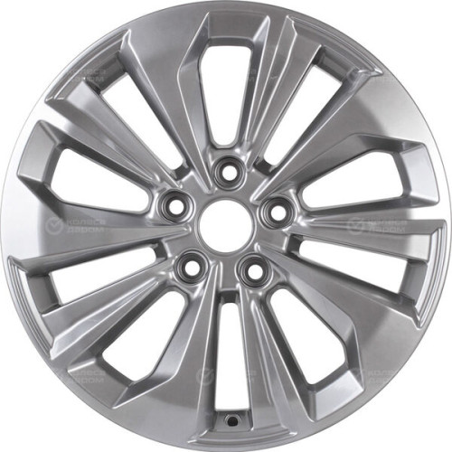 Колесный диск КиК Авиор 7xR17 5x108 ET50 DIA63.35 глянцевый темно-серебристый