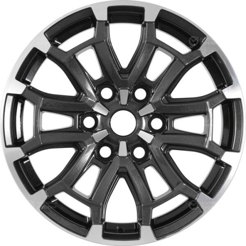 Колесный диск СКАД Авилис 8xR18 6x114.3 ET30 DIA66.1 темно-серый глянцевый с полированной лицевой частью