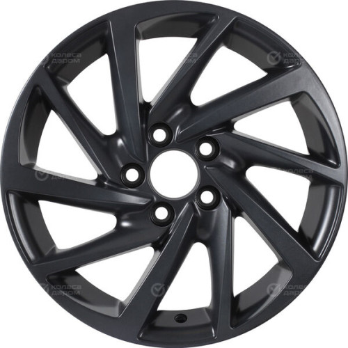 Колесный диск KDW KD1530 6xR15 4x100 ET46 DIA54.1 черный матовый