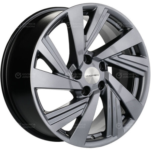 Колесный диск KHOMEN KHW1801 (ZV18_Chery Tiggo) 7.5xR18 5x108 ET40 DIA60.1 насыщенный темно-серый