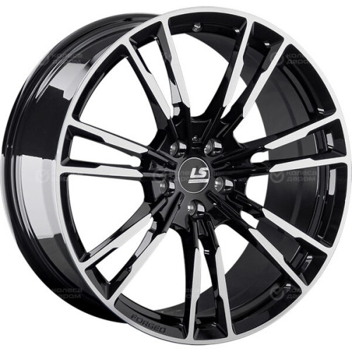 Колесный диск LS Forged FG06 8xR19 5x114.3 ET35 DIA67.1 черный глянцевый с полированной лицевой частью