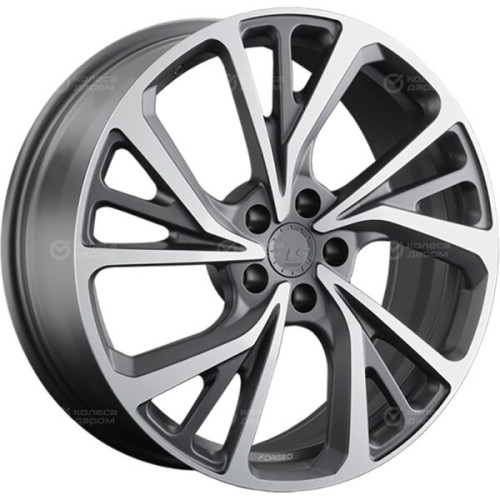 Колесный диск LS Forged FG22 8xR19 5x108 ET33 DIA60.1 темно-серый матовый ,частично полированный